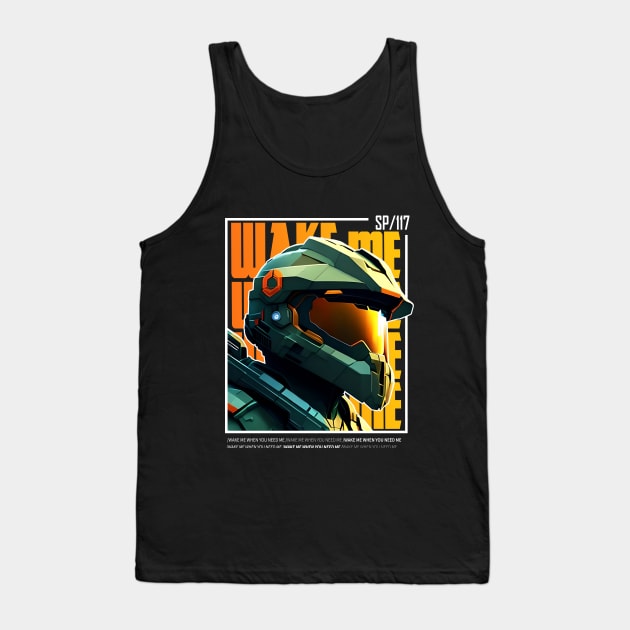 Halo game quotes - Master chief - Spartan 117 - BQ01-v7 Tank Top by trino21